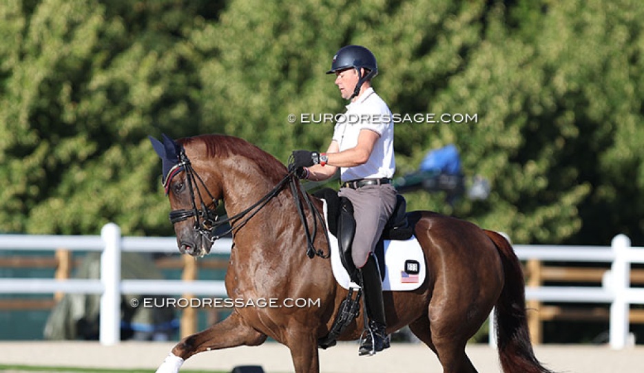 Look who's back: Endel Ots, here schooling as OS. Olympic team reserve pair at the Paris Olympics :: Photo © Astrid Appels
