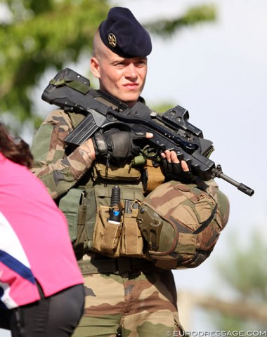 Better safe than sorry: military patrol at Fontainebleau