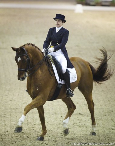 Laurienne Dittmann riding for South Africa on Don Weltino K