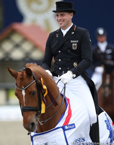 Frederic Wandres and Duke of Britain win the Grand Prix for Kur