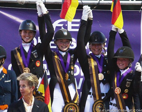 Gold for team Germany: Welschof, Rothenberger, Westendarp, Holzknecht