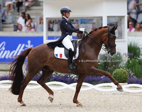 Morgan Barbancon Mestre on Habana Libre A. The French team came straight from winning the Nations Cup in Rotterdam to Aachen. Two heavy weeks for the French horses
