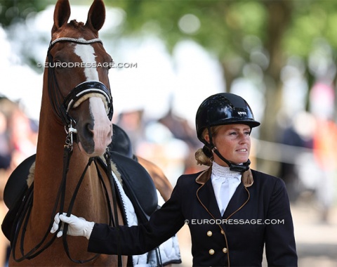 Anouk Noordmaan and her Dutch harness horse Zeronica
