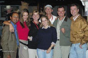 Tim Dutta, Astrid Appels, Mary Phelps, Leah Trunzo, JJ Hathaway, Lars Petersen, Ulf Möller at the 2003 Dressage at Devon CDI 