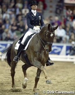 Ulla Salzgeber and Rusty at the 2003 World Cup Finals :: Photo © Dirk Caremans