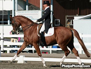 Katherine Bateson-Chandler and FBW Kennedy at the 2005 Dressage at Devon CDI