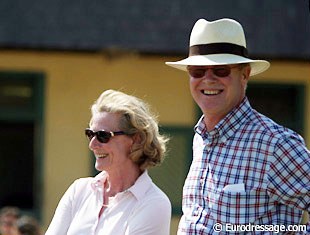 Proud parents, Ursula and Wilfried Bechtolsheimer watch their daughter Laura perform her first Grand Prix Special in her life on Douglas Dorsey.