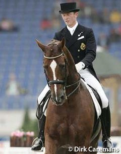 Carl Cuypers and Barclay II at the 2006 World Equestrian Games in Aachen :: Photo © Dirk Caremans