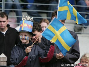 A Swedish fan at the 2006 World Equestrian Games