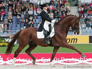Bernadette Pujals and Vincent at the 2006 World Equestrian Games :: Photo © Astrid Appels