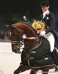 Coby van Baalen and Kigali win at the 2006 Zwolle International Stallion Show :: Photo © Astrid Appels