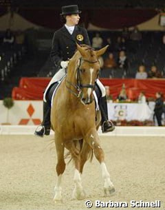 Micaela Mabragana & Granada. Micaela regretted that Granada didn't show her whole potential in Frankfurt, but she enjoyed every minute of her long trip; she hails from Argentina, true dressage diaspora, but lives in New York and trains with Lendon Gray.