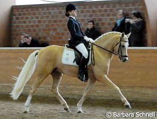 A pair that is still very "green" but showed a lot of promise and potential at the 2007 Pony Talent Search in hünxe: Florine Kienbaum and her gorgeous Donnertraum.
