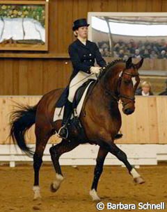 Rebekka Walter was another very young rider (she's just starting in the Young Riders' camp) who did well at this show, aboard 8-yr-old Le Beau, she placed fourth