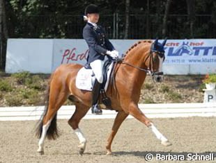 Sanneke Rothenberger & Konrad. Even though she's only fourteen, Sanneke will continue in the Junior division next year -- in Steinfeld, she was the first rider ever to score medals in both the pony and the Junior camp, and to become double-vice-champion