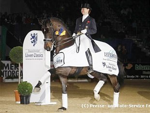 Emma Hindle and Lancet win the 2008 CDI Braunschweig