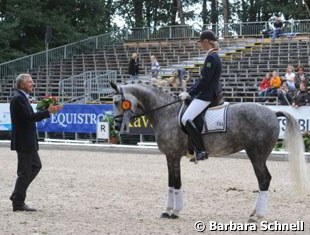 Annabel Frenzen was honored by Christoph  Hess because her silver-medal-winning ride aboard Nip Tuck was her last competition on a pony, ever.