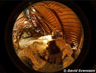David Svensson captured the Flyinge hay loft with a very special lens on his camera