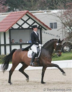 American Heather Blitz has relocated to Europe. She works in Denmark and is now showing her Danish Warmblood gelding Otto (by Rambo) at Grand Prix level.