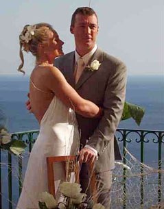 Hayley Beresford and Kian Bullock got married in Positano, Italy