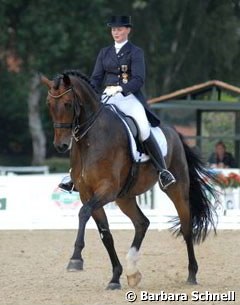 Andrea Timpe on Rosselini G in the Piaff Forderpreis qualifier