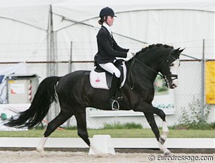 Dutch Danielle Houtvast on the beautifully marked Domino