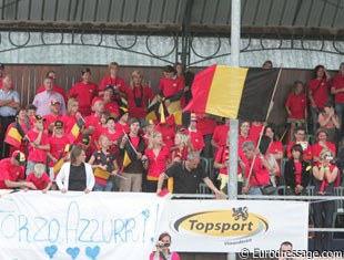 Belgian fans at the 2009 European Pony Championships hosted in Belgium