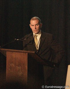 David Holmes, FEI Sports Director, at the 2009 Global Dressage Forum