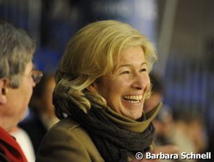 Friederike Hahn's mother was all smiles on her daughter's return to the show ring