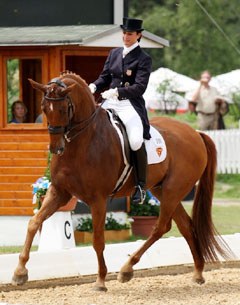 Catherine Haddad and Maximus JSS at the 2009 CDI Lingen
