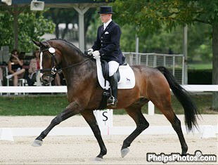 Jason Canton and Grandioso at the 2007 U.S. Young Horse Championships :: Photo © Mary Phelps