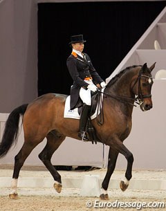 Jenny Schreven and Krawall at the 2012 CDI-W 's Hertogenbosch :: Photo © Astrid Appels