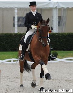 Ann Kristin Dornbracht and Gryffindor (by Giorgione S) finished fifth in the Young Riders division