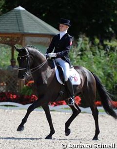 Johanna Wienkamp and Don Pedro finished  fourth overall in the Junior Riders Division