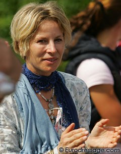 Nadine Capellmann, who is Fabienne Lutkemeier's aunt, came to Kronberg to watch the Young Riders Kur to Music Finals