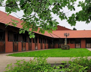 One of the outdoor stable courtyards at Hof Kasselmann