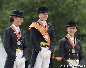 The Junior Podium: Danielle Houtvast, Anne Meulendijks, Stephanie Kooijman