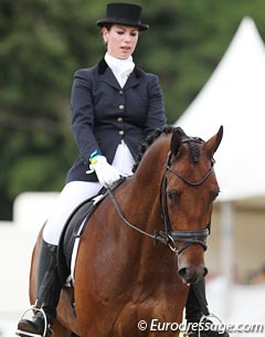 Ceylan Avinal and Zygrande le Coupied at the 2010 World Young Horse Championships :: Photo © Astrid Appels