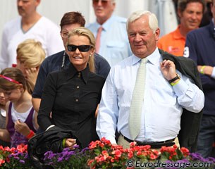 Soliere's owner Natascha van Dyk and Ullrich Kasselmann watch the prize giving ceremony