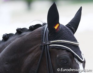 Cute detail to have the Spanish flag embroidered on Faberge's fly cap