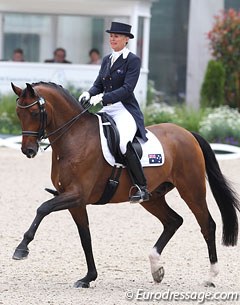 Mary Hanna and Sancette (by Sandro Hit) at the 2011 CDIO Aachen :: Photo © Astrid Appels