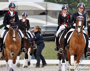 The 7th placing French pony team