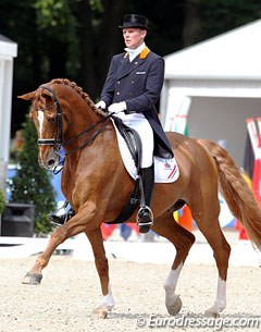 Sander Marijnissen and Moedwil at the 2011 European Championships :: Photo © Astrid Appels