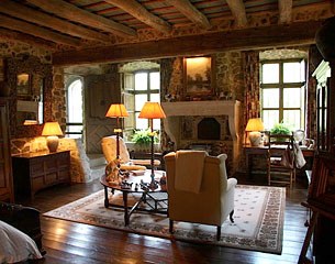 the living room in the main house