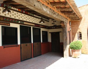 The stalls look out on a courtyard