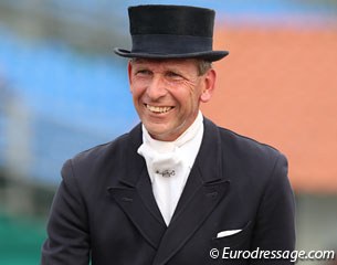 Derk Wieger de Boer always competes in the German Championships for Professional Dressage Riders
