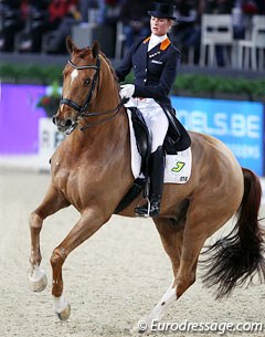 Adelinde Cornelissen and Parzival at the 2011 CDI-W Mechelen :: Photo © Astrid Appels