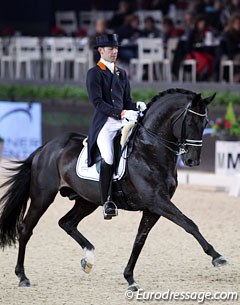 Hans Peter Minderhoud and Withney at the 2011 CDI-W Mechelen