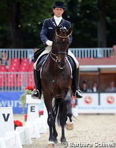Christoph Koschel is taking his time slowly nurturing the overtrained Franziskus to regained confidence and potential in the Grand Prix show ring