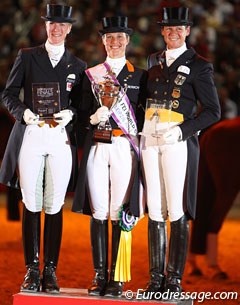 Nathalie Zu Saeyn-Wittgenstein, Adelinde Cornelissen, Ulla Salzgeber are the top three at the 2011 World Cup Finals